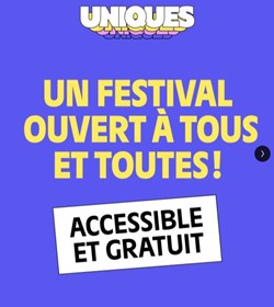 Pour que tout le monde participe à égalité à UNIQUES 🩵
