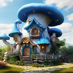 Smurf village house
