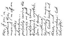 Note from Rick