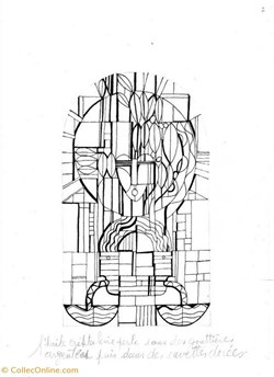 Les Saintes Huiles - Mise sous plomb croquis 1