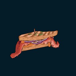 Octopus sandwich