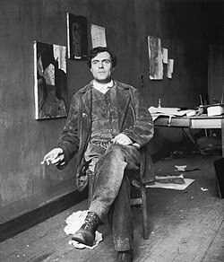 Amedeo_Modigliani_in_his_studio