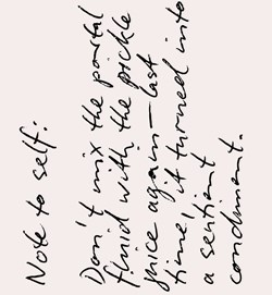 Note to self