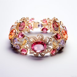 Elegant gem cuff
