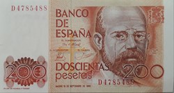200 pesetas