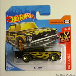 hot wheels 57 chevy hw flames