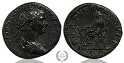 Dupondius of Trajan (FORTVNAE REDVCI) cited and illustrated in Prof. Woytek’s catalog