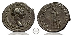Trajan denarius with Mars