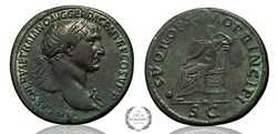 Sestertius of Trajan (Ops) cited and illustrated in Prof. Woytek’s catalog
