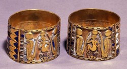 Bracelets en or, autrefois incrusté de lapis-lazuli (940 av J-C)