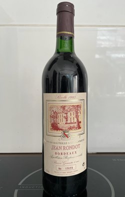 Jean Rondot, Bordeaux, France, Récolte 1993, N'13833