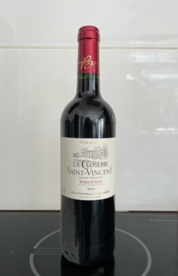 Closerie Saint Vincent, Grand Pavillon, Bordeaux Rouge, 2015, France