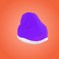 Purple santa hat