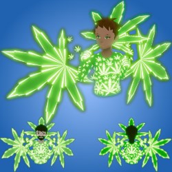 Glowing Weed Wings Shirt