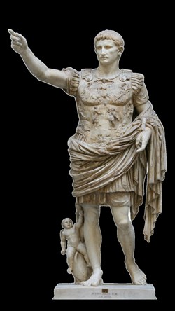 Statue Homme en Toge avec Bras Levé "Gaius" (Ier siècle avant J.C.)
