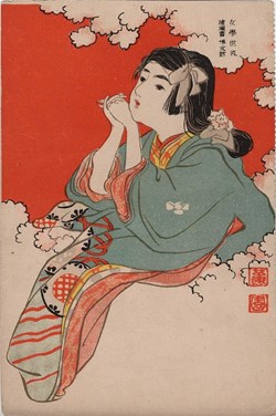 "Clouds of Flowers from Jogaku-sekai" (1906), by Ikeda Shoen
