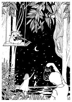 Fireflies hunt