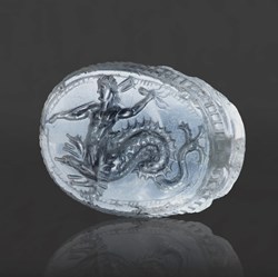 Un Scarabée en Cristal de Roche Grec avec Scylla, Période Classique, Vers 450-400 avant J.C.