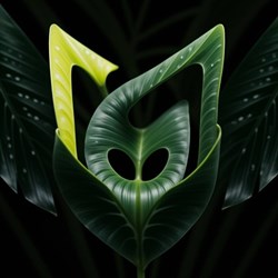 Metagellan logo | Monstera leaf
