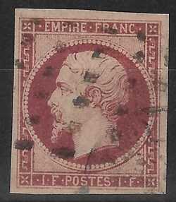Le Empire un franc carmin.
