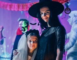 Christina and Ally as witches