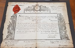 Congé pour un brigadier de gendarmerie à cheval - 1793