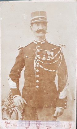 Carte de visite - Maréchal des logis Chef - Tenue 1889