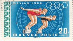 1968 Magyar Posta 20 f JO Mexico 1968