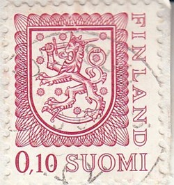 1975 Finland coat arms stamp