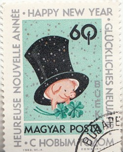 1963 heureuse année 60f magyar posta buek