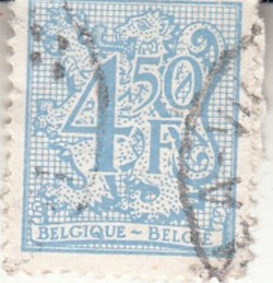 1951 Belgique Nombre sur lion heraldique
