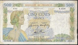500francs ( la paix ) - type 1939