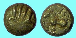 quart de statère aux segments de cercles - 15a