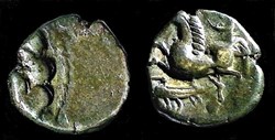 drachme à l'oiseau et à la rouelle