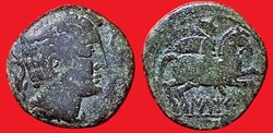 ILTIRTA bronze au cavalier et à la palme