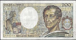 200 francs ( MONTESQUIEU ) - type 1981