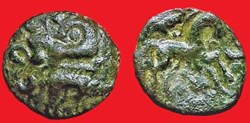 bronze aux animaux affrontés