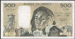 500 francs ( PASCAL ) - type 1968
