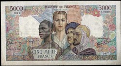 5000 francs ( empire FRANCAIS ) - type 1942