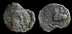 drachme de CHEVERNY tête et cavalier à gauche
