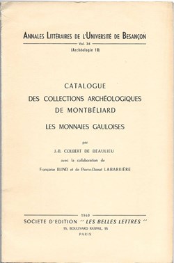 catalogue des collections archéologiques de MONTBELIARD - les monnaies gauloises