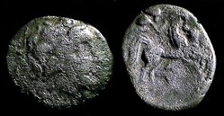 NAMNETES quart de statère à l'hippophore