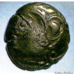 Série 1106 DT 3478 A quart de statère à la lyre et au triskèle