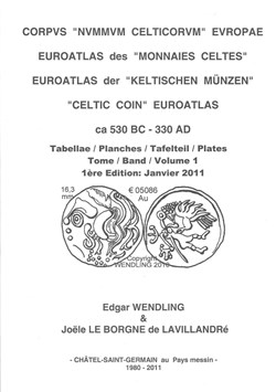 EUROATLAS des " monnaies celtes " - volume 1 - 2 et 3 - A
