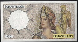 échantillon 500 francs ATHENA