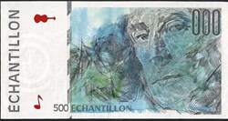 échantillon 500 francs RAVEL