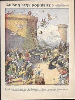 protège cahier - les oies du CAPITOLE
