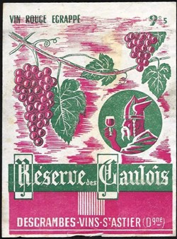 vin - réserve des gaulois