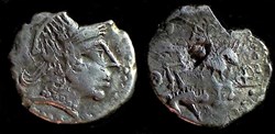 drachme de CHEVERNY tête et cavalier à droite