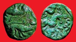 bronze aux sangliers affrontés